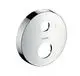Hansgrohe-HG-Verlaengerungsrosette-rund-2-Loch-0-1-2-Polished-Gold-Optic-14962990 gallery number 1